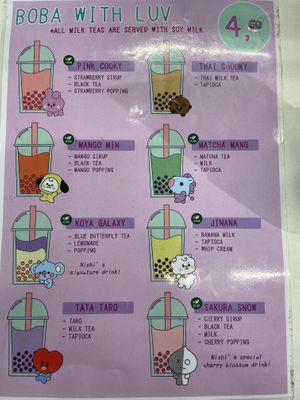 Apr 2023 Milk teas: 2 are not vegan because some ingredients are delivered  non-vegan  at Jūshī Café in Rotterdam