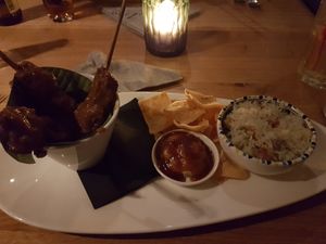 Veganistische saté at Zoet of Zout in Stellendam