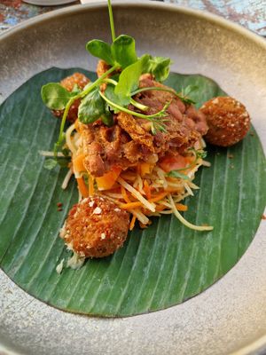 Papaya salade at Zoet of Zout in Stellendam