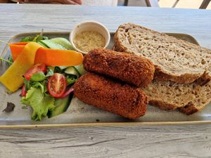 Vegan kroketten at Zoet of Zout in Stellendam