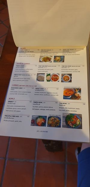 Menu at Shann Cafe  in Chiang Rai
