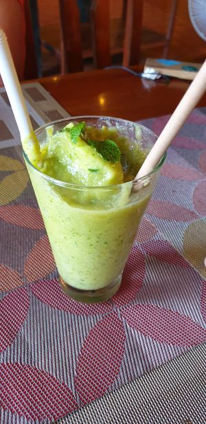Green smoothie at Shann Cafe  in Chiang Rai