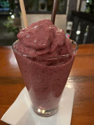 Mixed berry smoothie, 90 baht  at Shann Cafe  in Chiang Rai