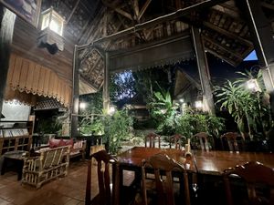 Seating area  #Veganuary at Shann Cafe  in Chiang Rai