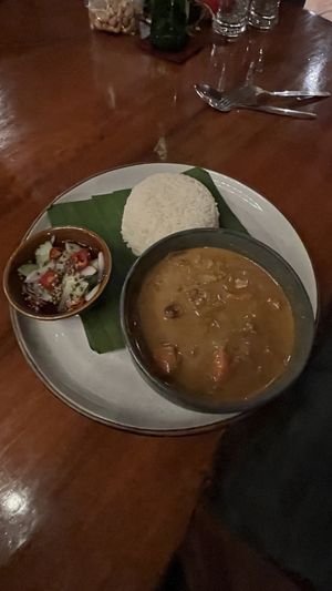 Massaman curry  at Shann Cafe  in Chiang Rai