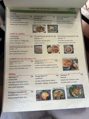 Menu  at Shann Cafe  in Chiang Rai