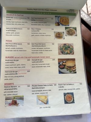 Menu  at Shann Cafe  in Chiang Rai