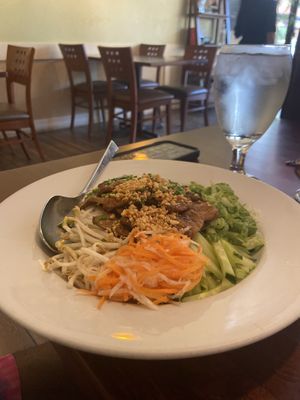 Bbq vermicelli  at Vegan Kitchen in Naples