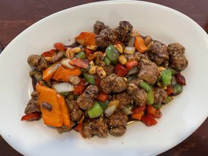 Kung Pao at Vegan Kitchen in Naples