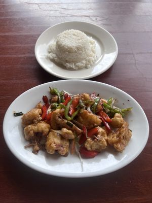  Crispy Cauliflower - one of the house specialties!  at Vegan Kitchen in Naples