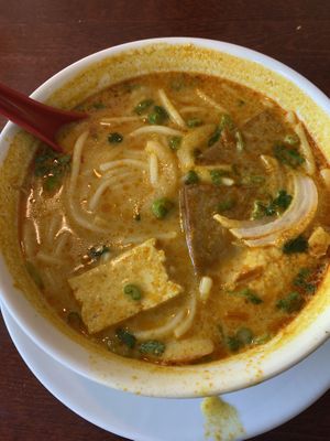 Laksa bowl  at Vegan Kitchen in Naples