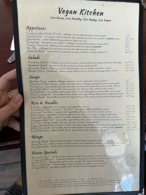 Menu  at Vegan Kitchen in Naples