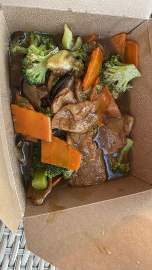 Broccoli and wheat protein   at Vegan Kitchen in Naples