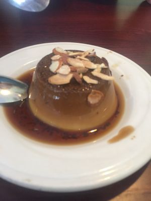 Flan at Vegan Kitchen in Naples