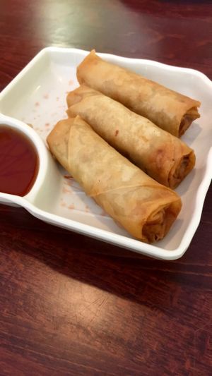Crispy Golden Rolls at Vegan Kitchen in Naples