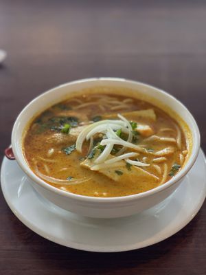 Delicious soup  at Vegan Kitchen in Naples