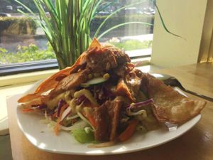 Rainbow salad at Vegan Kitchen in Naples