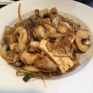 Vegan shrimp  at Vegan Kitchen in Naples