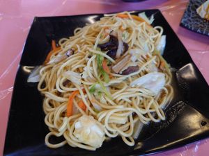 Fried noodles 炒麵 at Lǜ Dǎo ZhúWū MěiShí Chéng 綠島竹屋美食城 in Green Island