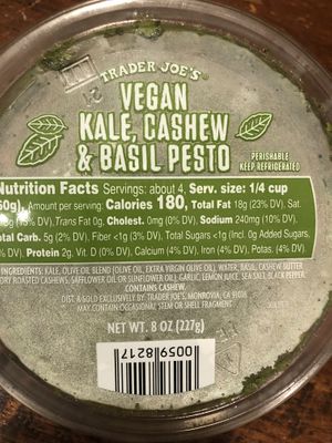 Pesto at Trader Joe's in Delray Beach