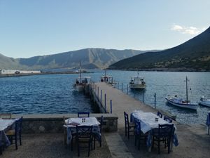 harbour at Taverna Michel - Margaret in Leonidio