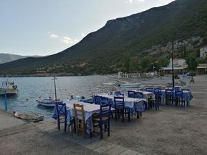 harbour at Taverna Michel - Margaret in Leonidio