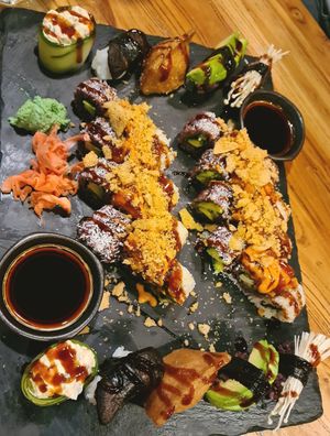 Vegane Sushi Platte für 2 at Kaoo in Vienna