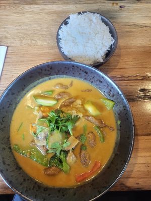 Curry Massala Veggie Chicken at Kaoo in Vienna