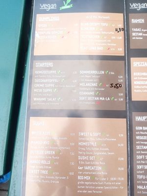 Vegan label at Kaoo in Vienna