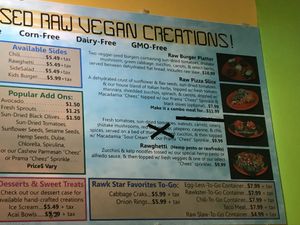 Menu   at Rawk Star Cafe and Marketplace in Oldsmar