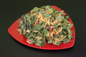 A beautiful organic salad tossed with our #1 selling eggless salad. at Rawk Star Cafe and Marketplace in Oldsmar