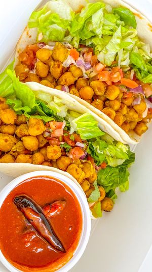 Chickpea Tacos  at Greenhaus Eatery in San Diego