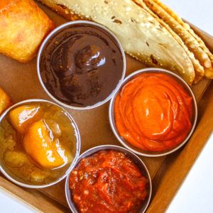 Lentil Chips n dips  at Greenhaus Eatery in San Diego