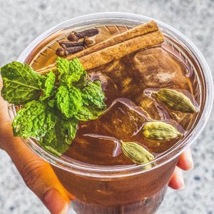 12 Element brew herbal tea. No caffeine no sugar  at Greenhaus Eatery in San Diego