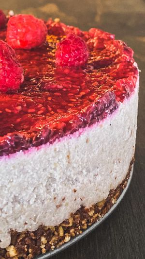 Raspberry Tart 🌱 at Greenhaus Eatery in San Diego