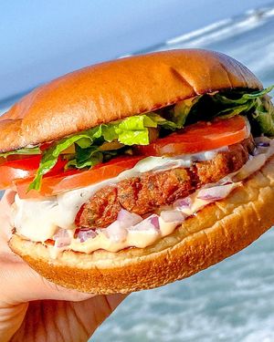 Nirvana Burger  at Greenhaus Eatery in San Diego