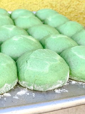 Greenhaus Green Naan  at Greenhaus Eatery in San Diego