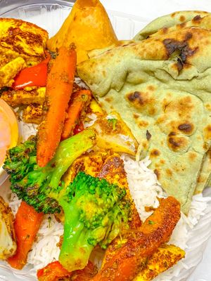 Stir-fry HBP Plate  at Greenhaus Eatery in San Diego