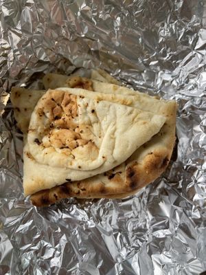 garlic naan   at Greenhaus Eatery in San Diego