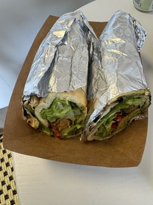 Naan wrap  at Greenhaus Eatery in San Diego