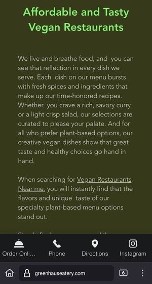 Their website lies about how they're a vegan restaurant at Greenhaus Eatery in San Diego