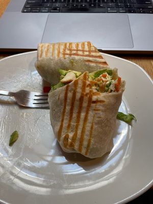 Tofu crunch wrap   at Coupa Cafe in Palo Alto