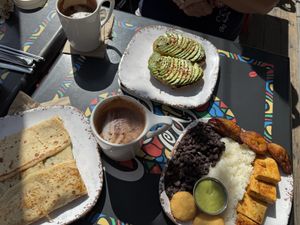 Crepe is not a vegan option, but everything else is. The highlight was that vegan platter!  at Coupa Cafe in Palo Alto