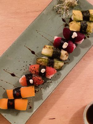 Nigiris  at Green Sushi  in Sao Paulo