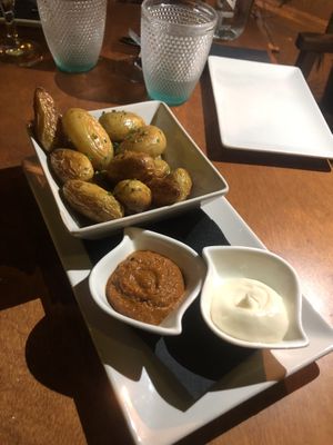 Patatas bravas  at Chez Kessler in Barcelona