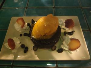 Bomba choco at Chez Kessler in Barcelona