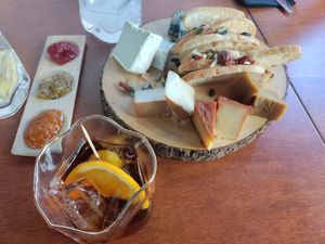 One of the most affordable cheese plates in Barcelona and one of the best! at Chez Kessler in Barcelona