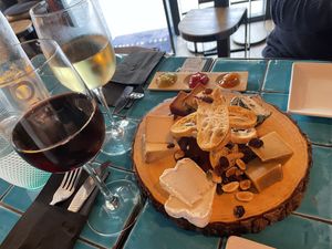Cheese platter at Chez Kessler in Barcelona