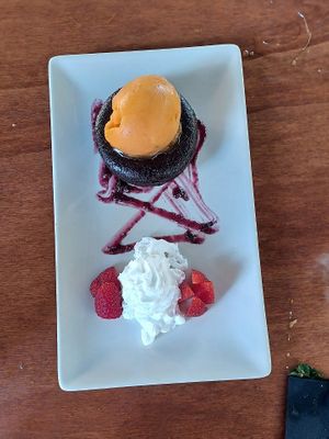 Postre de chocolate at Chez Kessler in Barcelona