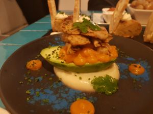 Heura and avocado at Chez Kessler in Barcelona